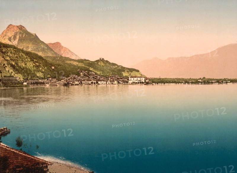 Lake Garda, Maderno, Italy, Photochrome Print, Detroit Publishing Company, 1900