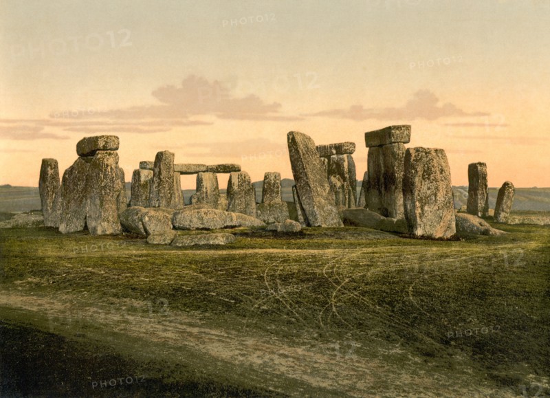 Stonehenge, near Salisbury, England, Photochrome Print, Detroit Publishing Company, 1900