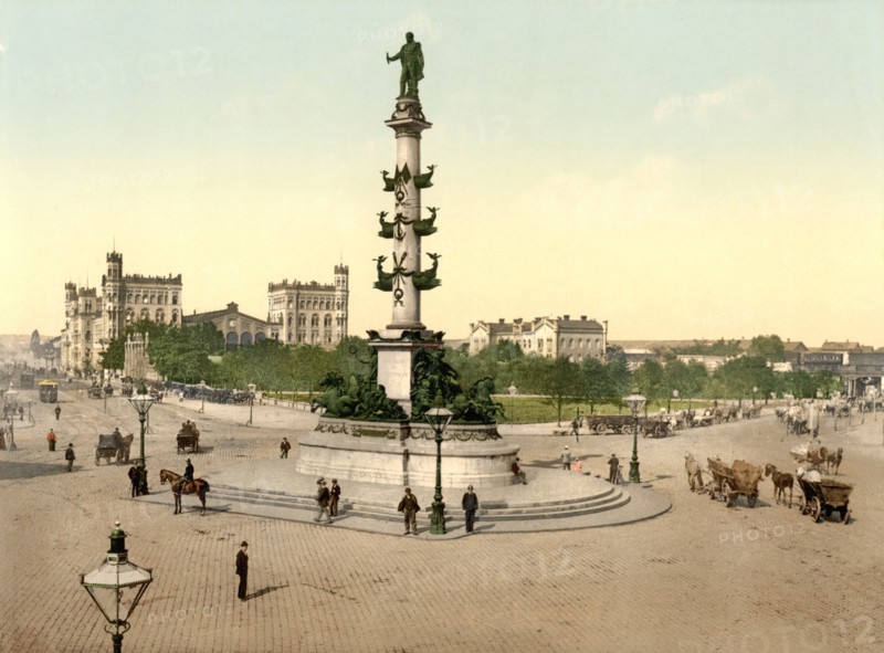 The Praterstern, Vienna, Austro-Hungary, Photochrome Print, Detroit Publishing Company, 1900