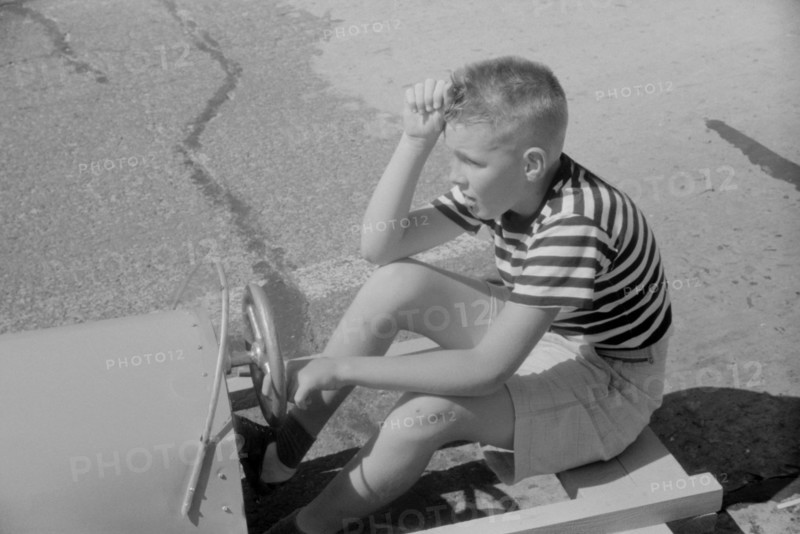 Entrant in Soapbox Auto Race During July 4th Celebration, Salisbury, Maryland, USA, Jack Delano for Farm Security Administration, July 1940
