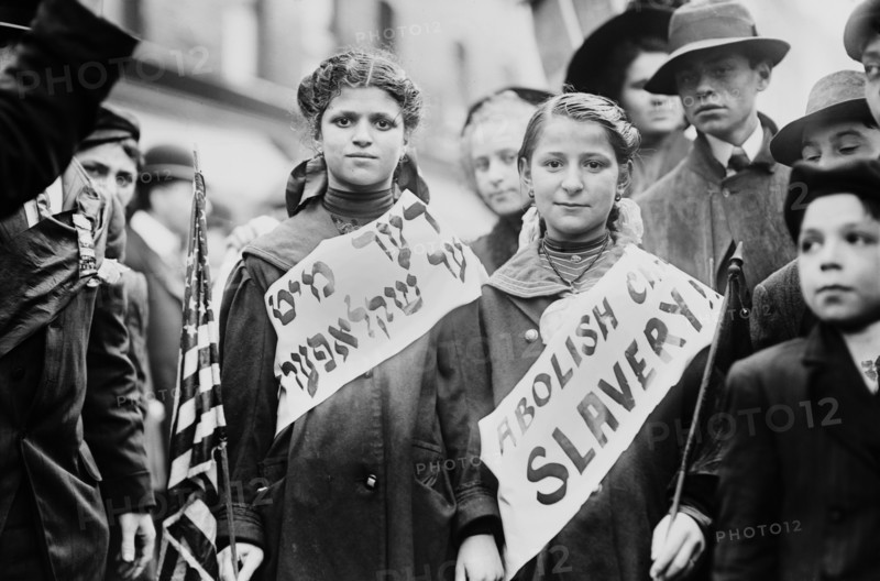 Children in Child Labor Demonstration, Labor Parade, New York City, New York, USA, Bain News Service, 1909