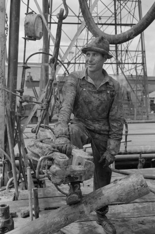 Oil Field Worker, Kilgore, Texas, USA, Russell Lee, April 1939