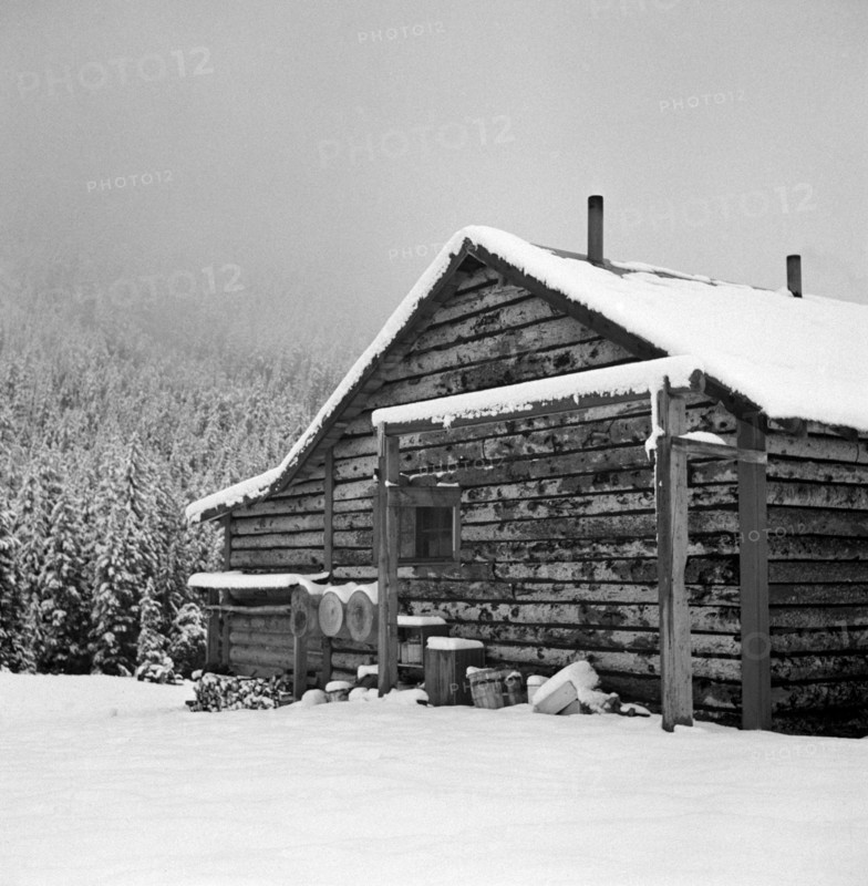 Ranch House after early Fall Blizzard, near Aspen, Colorado, USA, Marion Post Wolcott for Farm Security Administration, September 1941