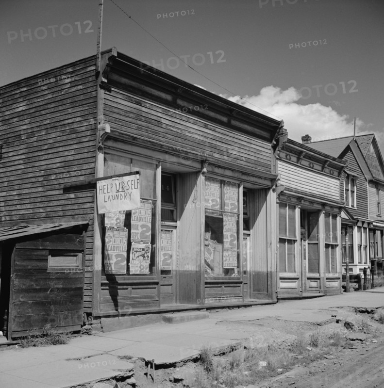 Abandoned Stores in Old Mining Town, Leadville, Colorado, USA, Marion Post Wolcott for Farm Security Administration, September 1941