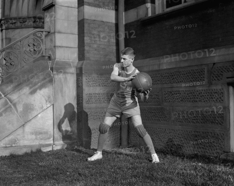 Basketball Player, Gallaudet University, Washington DC, USA, National Photo Company, 1921