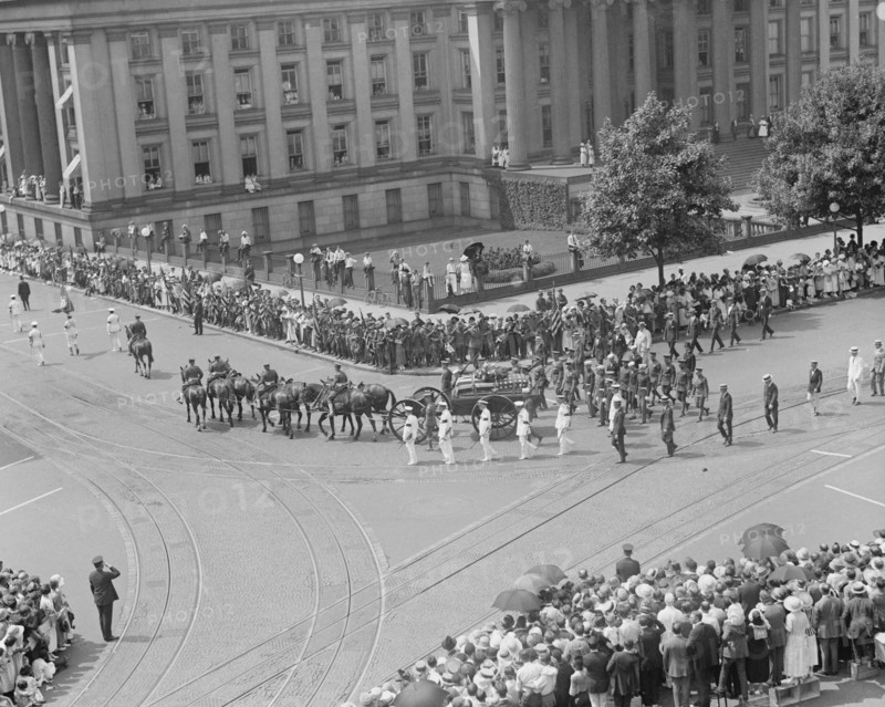 U.S. President Warren G. Harding Funeral, Washington DC, USA, National Photo Company, August 8, 1923