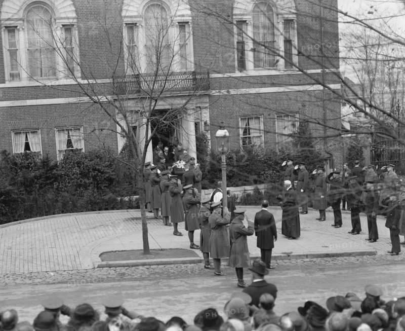 Funeral of Former U.S. President Woodrow Wilson, Washington DC, USA, National Photo Company, February 6, 1924