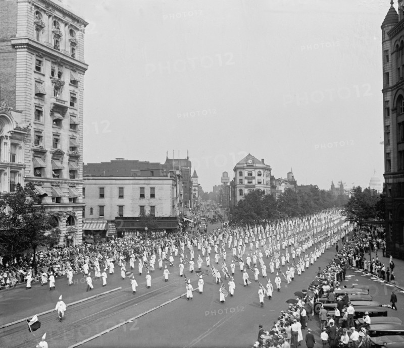 Ku Klux Klan Parade, Washington DC, USA, National Photo Company, August 1925