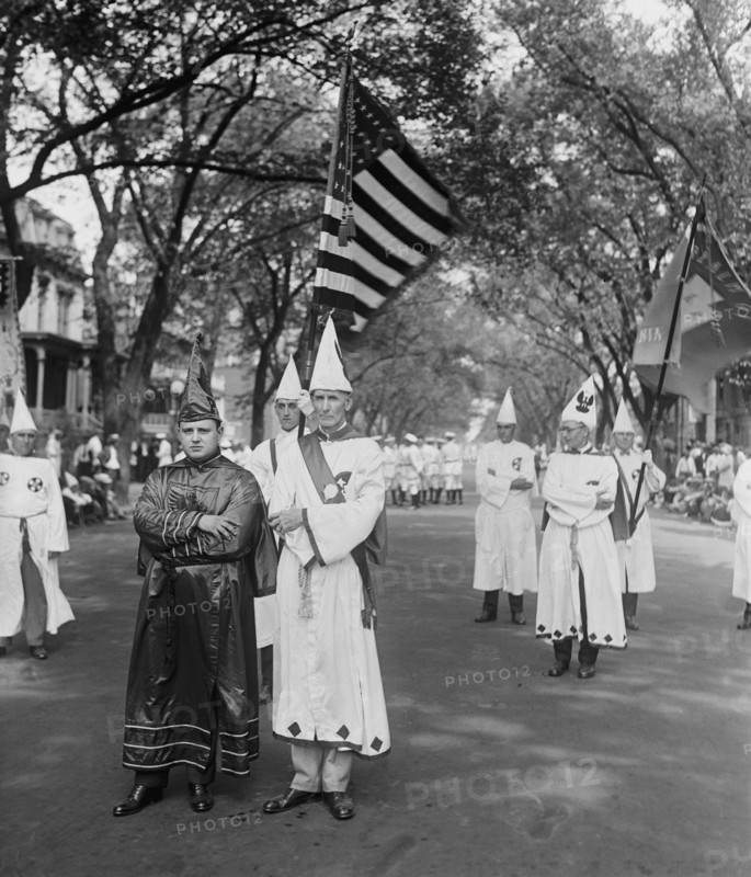 Sam D. Rich & L.A. Mueller, Ku Klux Klan Parade, Washington DC, USA, National Photo Company, August 1925