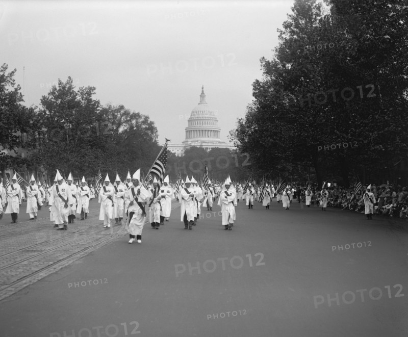 Ku Klux Klan Parade, Washington DC, USA, National Photo Company, September 1926