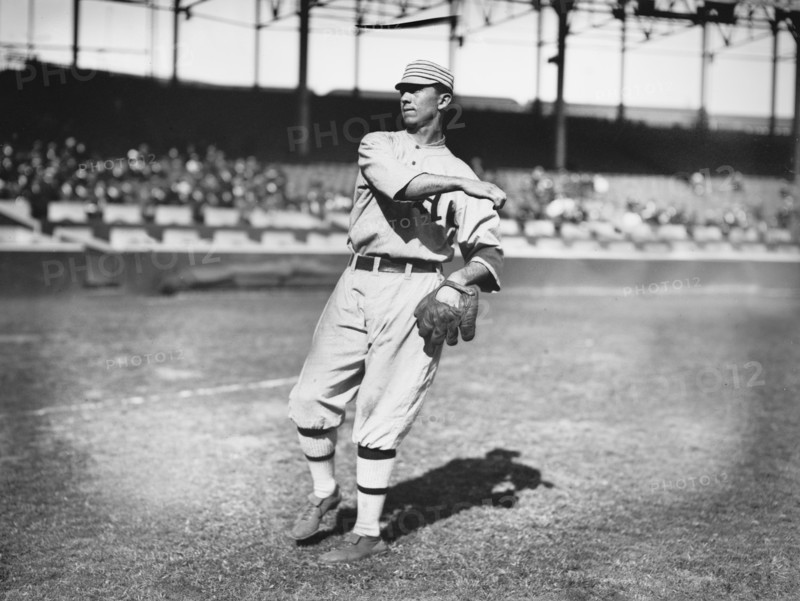 Frank "Home Run" Baker, Major League Baseball Player, Philadelphia Athletics, Portrait, Bain News Service, 1913