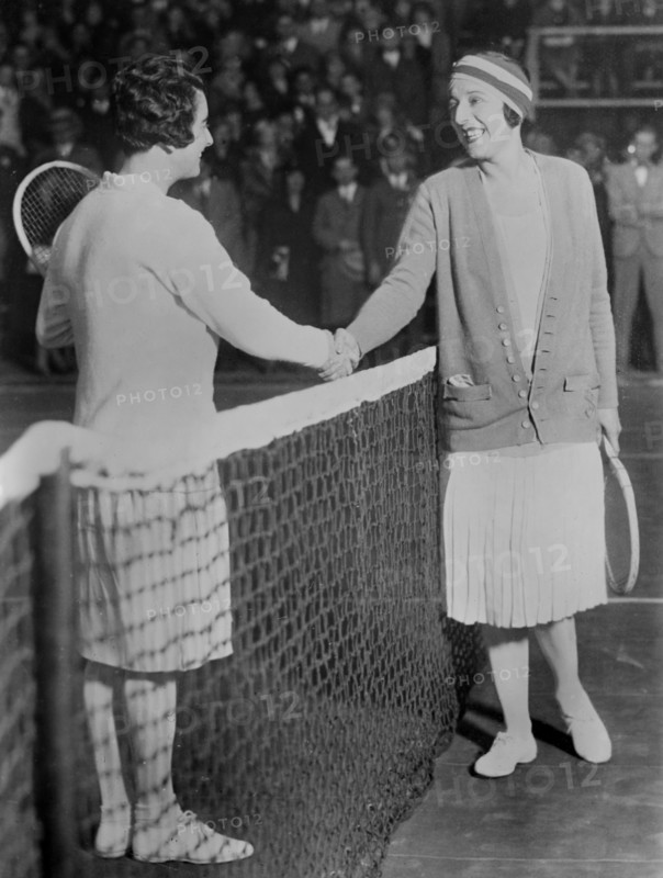 Tennis Players Mary Browne and Suzanne Lenglen, Bain News Service, 1926
