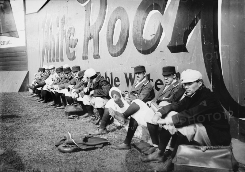 Opening Day Major League Baseball Game between Philadelphia Athletics and New York Highlanders (later Yankees), Hilltop Park, New York City, New York, USA, Bain News Service, April 1908