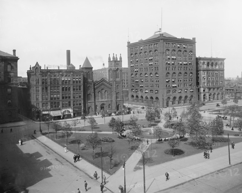 Public Square, Cleveland, Ohio, USA, Detroit Publishing Company, 1908
