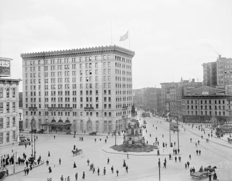 Campus Martius, Detroit, Michigan, USA, Detroit Publishing Company, 1909