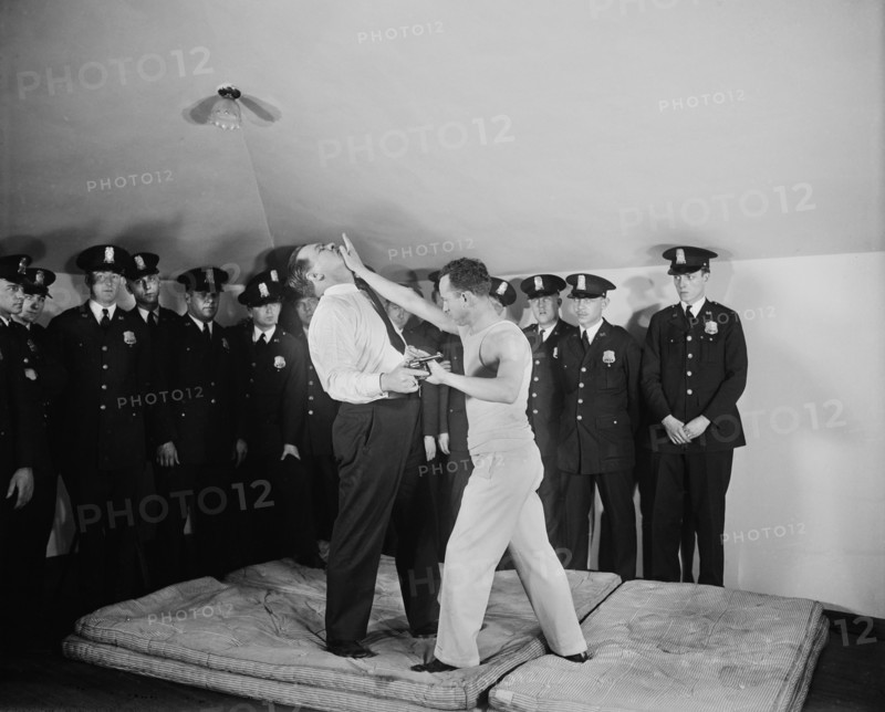 Group of Policemen Learning Self-Defense, Washington DC, USA, Harris & Ewing, January 1930