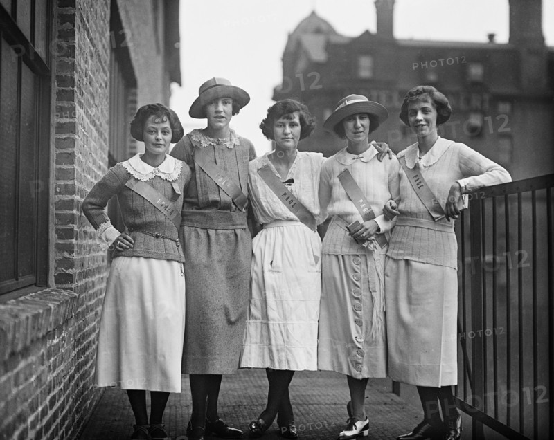 Portrait of a Group of Female Pages, Washington DC, USA, Harris & Ewing, 1922