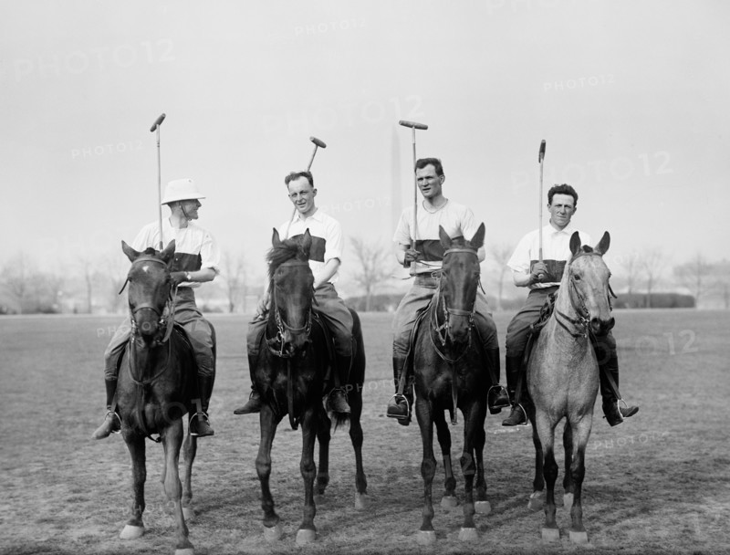 Four Male Polo Players, Harris & Ewing, 1915