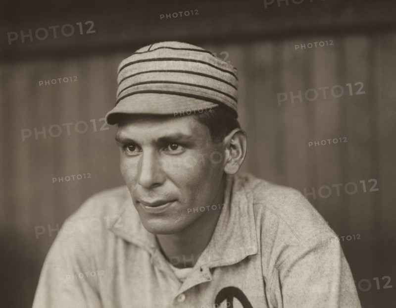 Chief Bender, Major League Baseball Player, Philadelphia Athletics, Head and Shoulders Portrait by Paul Thompson, 1911