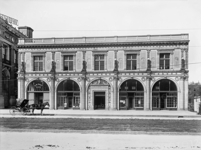 Chickering Hall, Huntington Avenue, Boston, Massachusetts, USA, Detroit Publishing Company, 1901