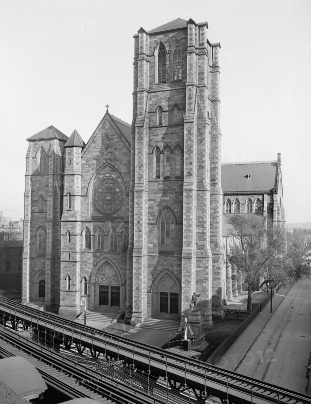 Cathedral of the Holy Cross, Boston, Massachusetts, USA, Detroit Publishing Company, early 1900's