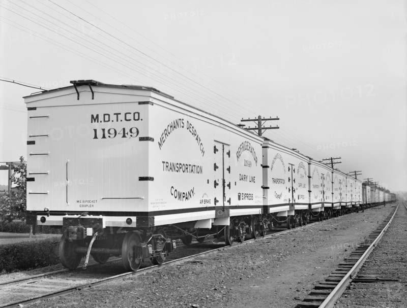 New Refrigeration Cars, Merchants Dispatch Transportation Company, New York, USA, Detroit Publishing Company, early 1900's