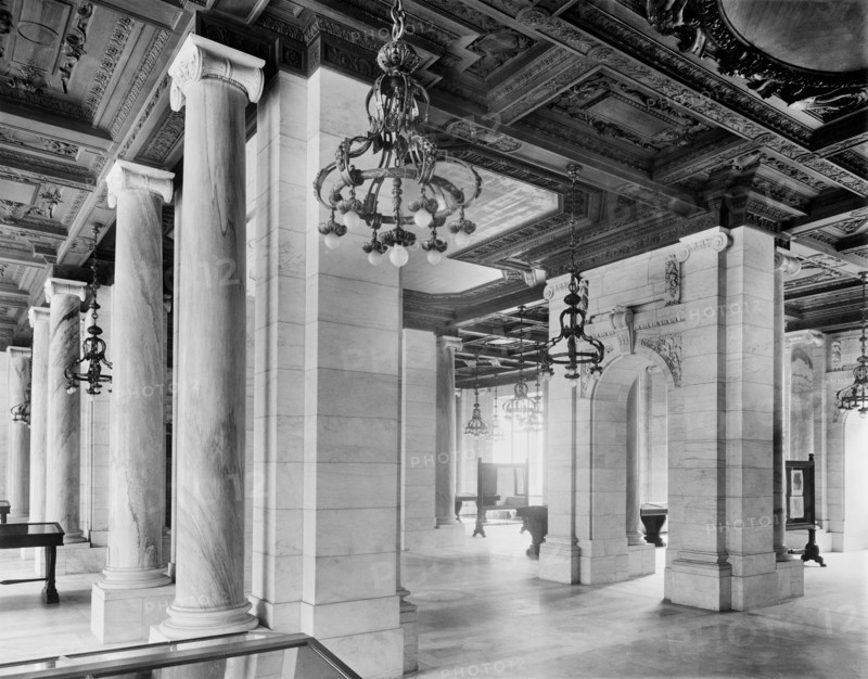 Exhibition Room, New York Public Library Main Branch, New York City, New York, USA, Detroit Publishing Company, early 1910's