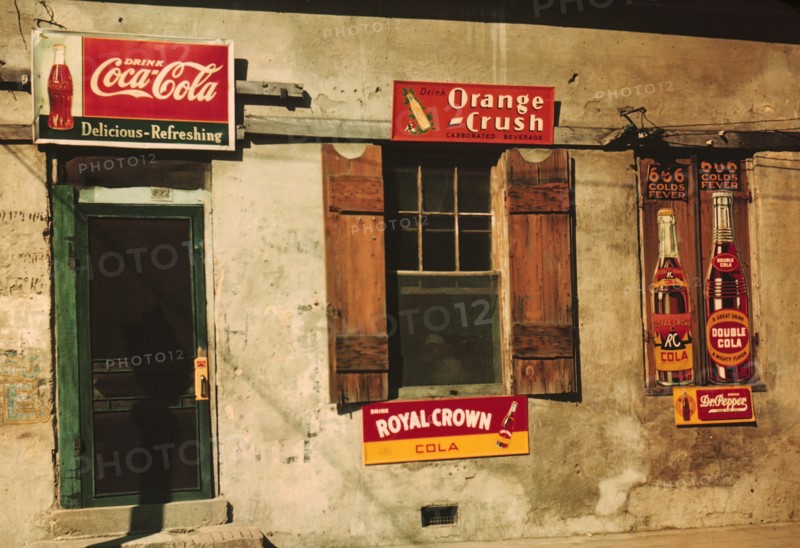 Rural Store Façade with Soft Drink Signs, Natchez, Mississippi, Marion Post Wolcott for Farm Security Administration, August 1940