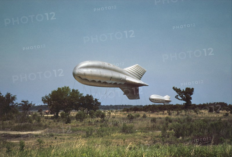 Marine Corps Barrage Balloons, Parris Island, South Carolina, Alfred T. Palmer for Office of War Information, May 1942