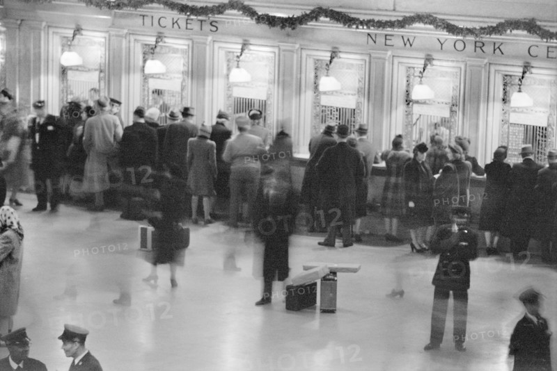 Grand Central Terminal, New York City, New York, USA, Office of War Information, December 1941