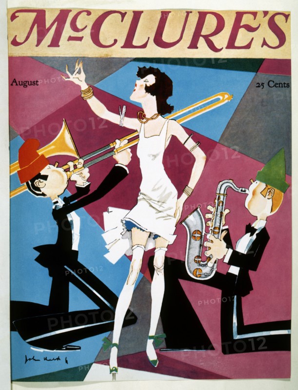 Jazz Musicians and Singer, Cover of McClure's Magazine, 1925