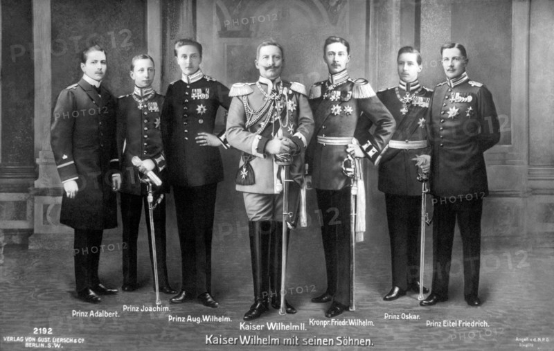 Kaiser Wilhelm II and His Six Sons-In-Law