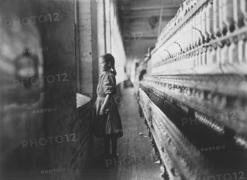 Young Girl Working in Mill, Lincolnton, North Carolina, USA, circa 1908