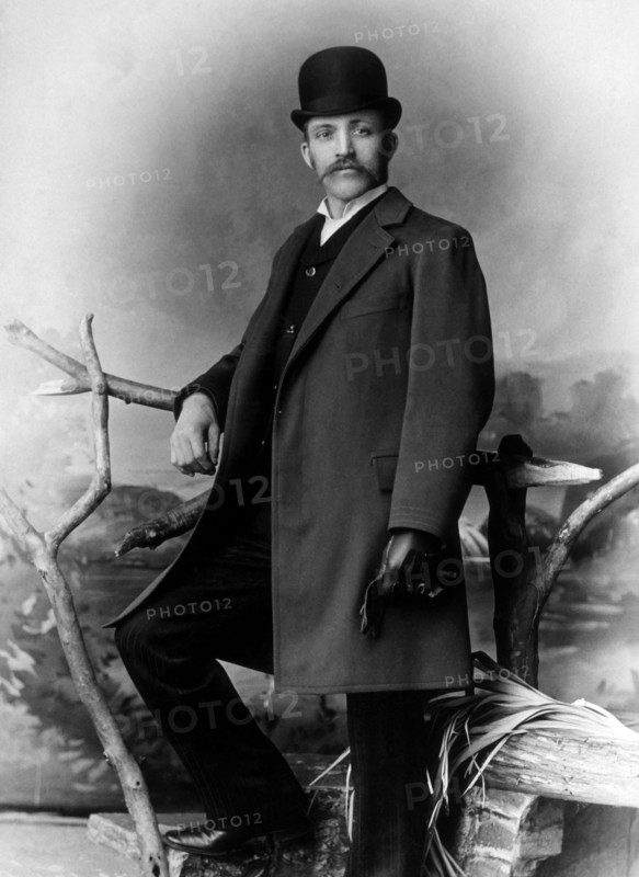 Gentleman Wearing Bowler Hat, Chicago, Illinois, USA, circa 1900
