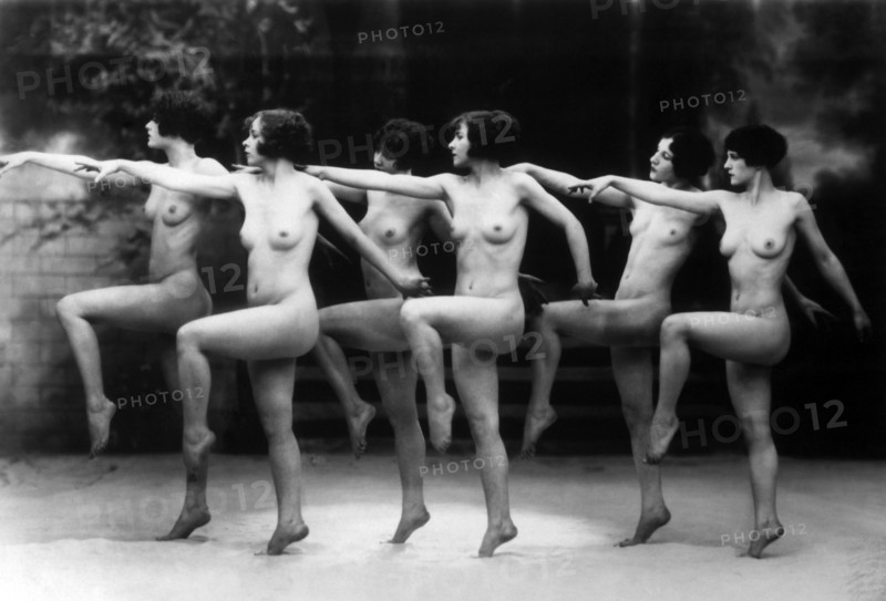 Six Dancing Nude Women, circa 1925