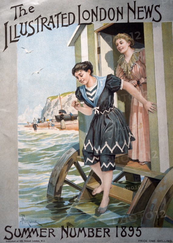 Bathers at English Seaside, The Illustration London News, Summer 1895