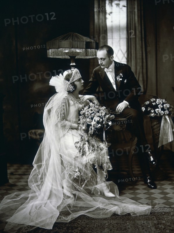 Wedding Couple, Portrait, circa 1930