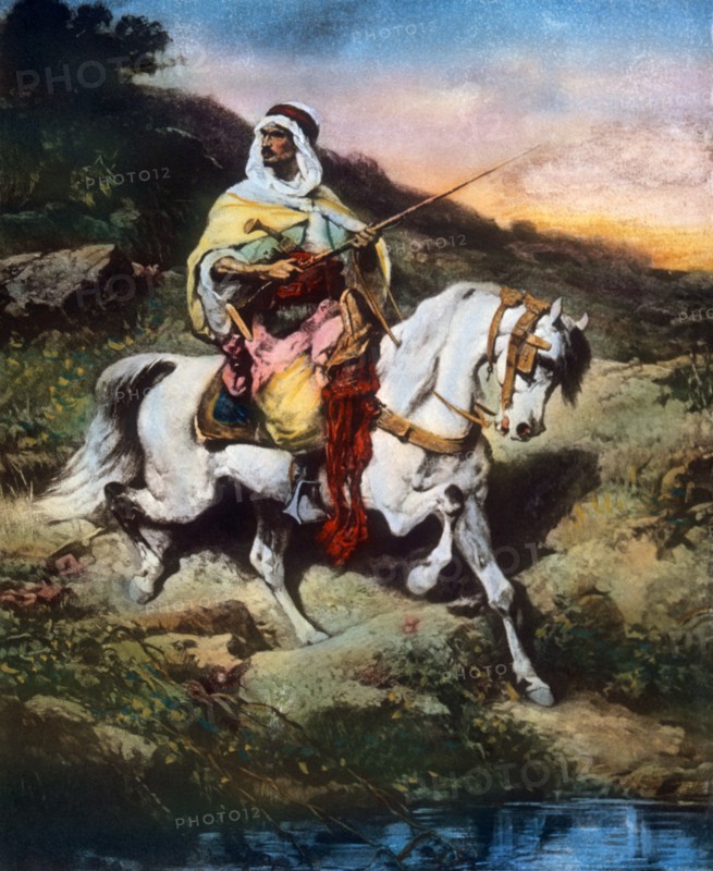 Arabian Horseman, Painting, 1870