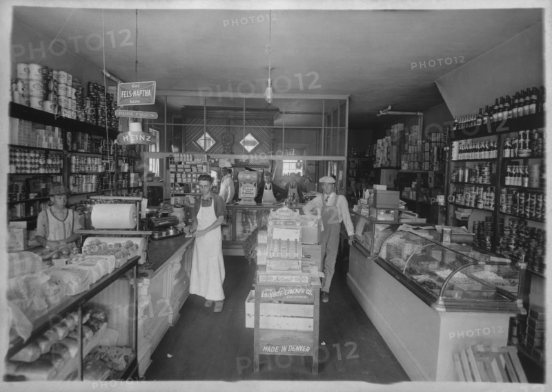 Six Employees in Grocery Store, 1929