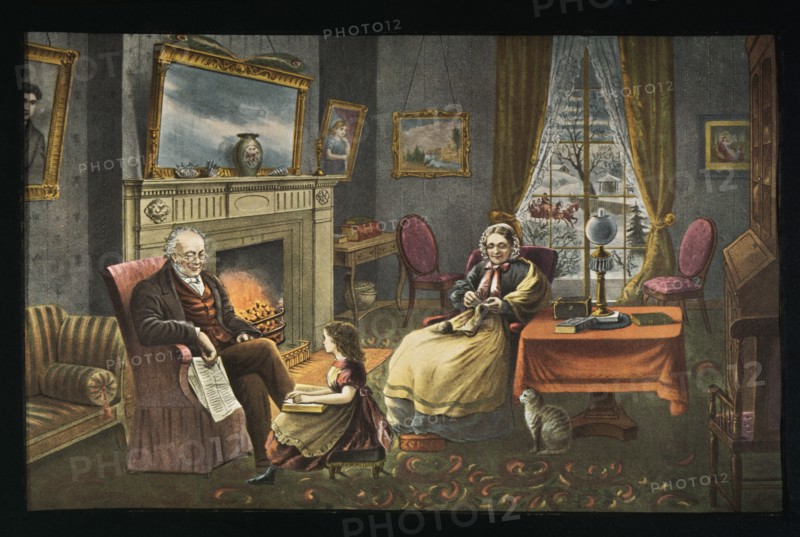 Four Seasons of Life: Old Age, Currier & Ives, Lithograph, 1868