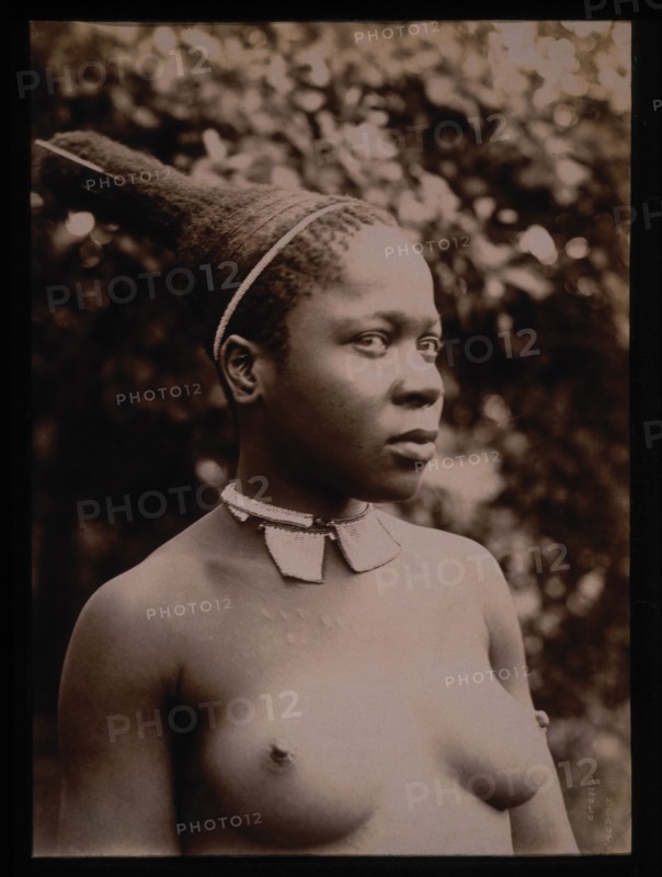 Nude Zulu Woman, Portrait, South Africa, circa 1890