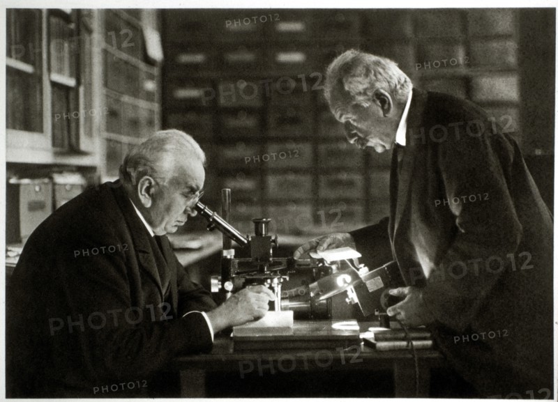 Louis Jean (1864-1948) and Auguste (1862-1954) Lumiere, Inventors of the Cinematographe