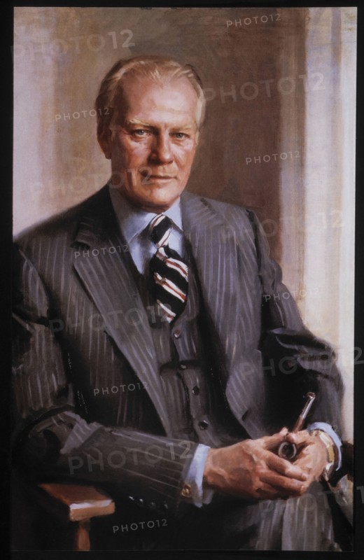 Gerald R. Ford (1913-2006), 38th President of the United States, Official Presidential Portrait, 1974