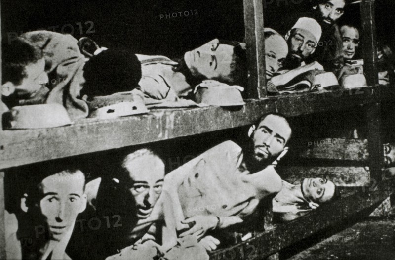 Prisoners in German Concentration Camp, 1944