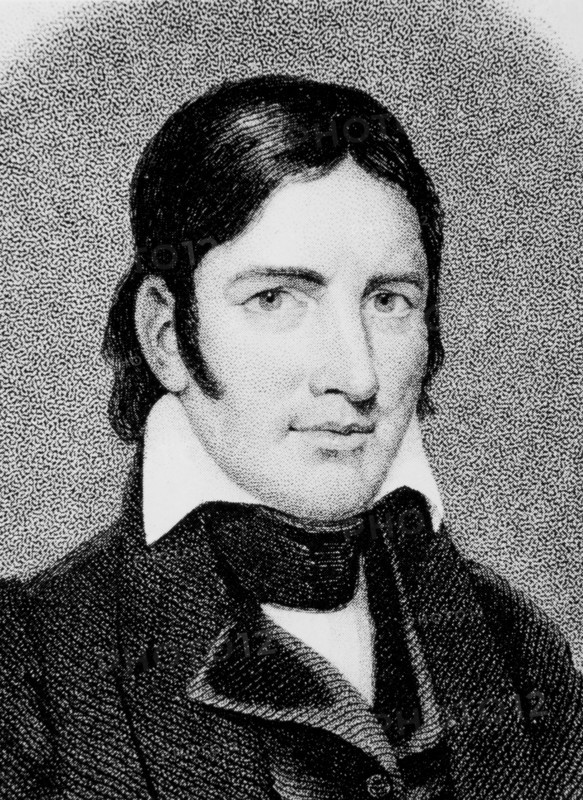 Davey Crockett (1786-1836) American Frontiersman and Congressman, Died at the Alamo, Portrait