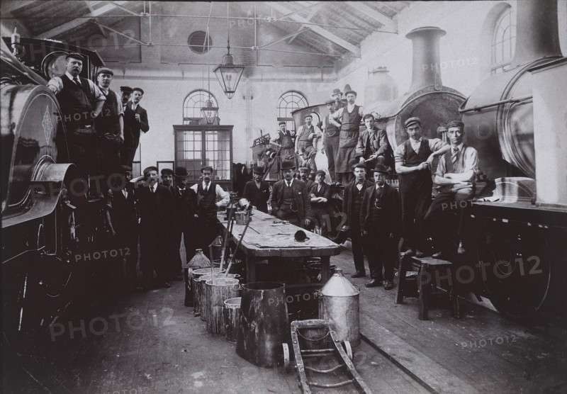 Railroad Locomotive Workers, Portrait, circa 1910