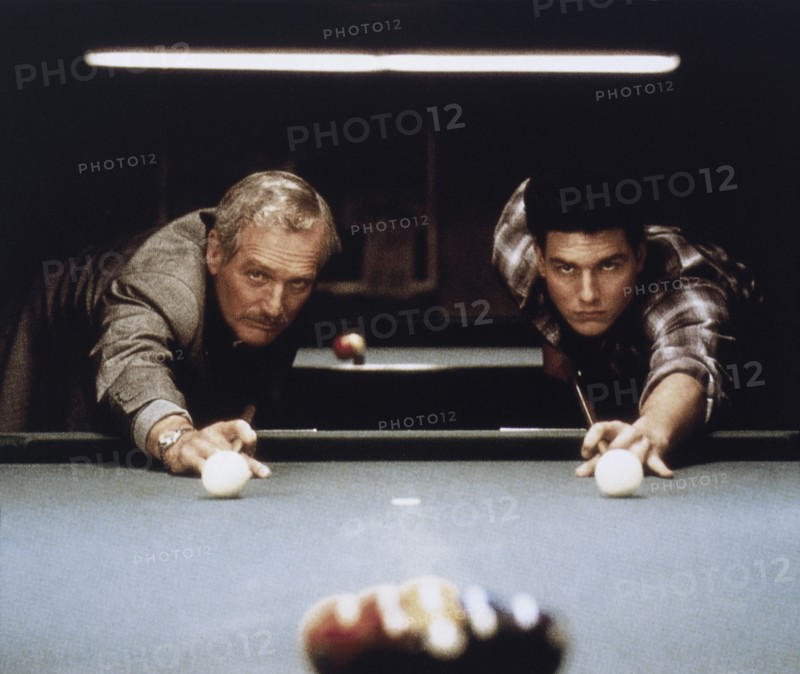Paul Newman and Tom Cruise On-Set of the Film, The Color of Money, 1986