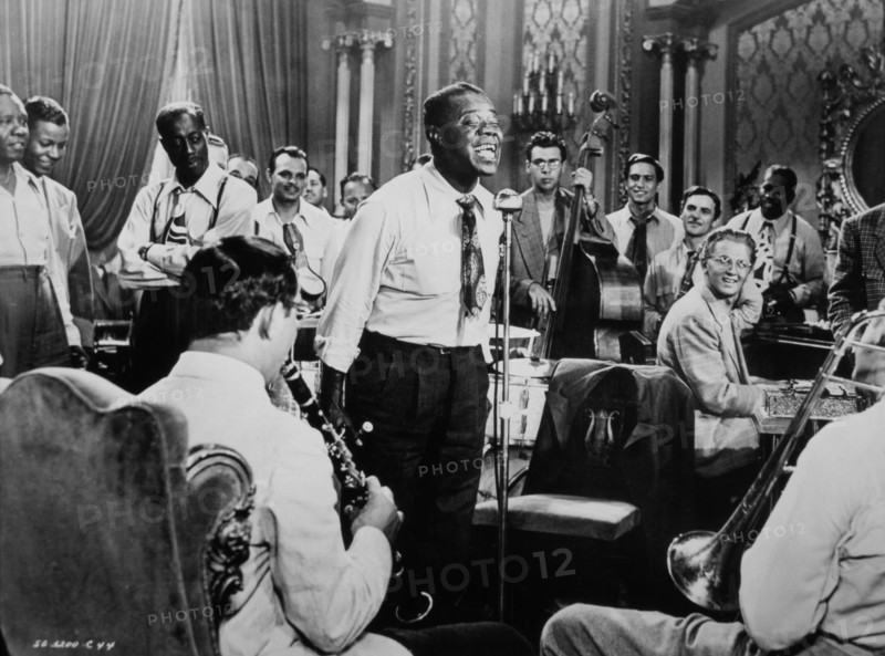 Louis Armstrong and Orchestra, On-Set of the Film, A Song is Born, 1948