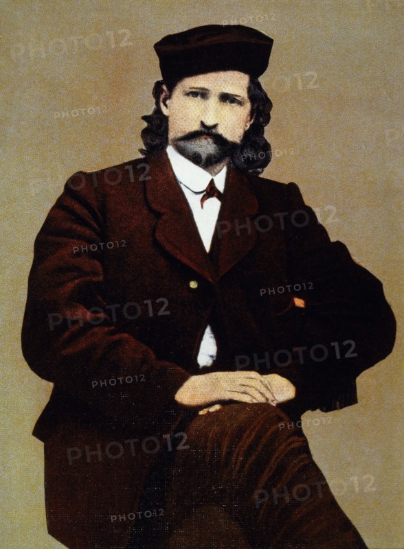 James Butler "Wild Bill" Hickok (1837-1876), Portrait, Hand-Colored Photograph, 1873