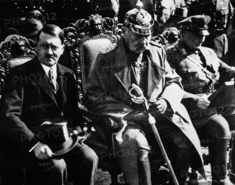 President Paul von Hindenburg and Chancellor Adolf Hitler, Germany, 1933